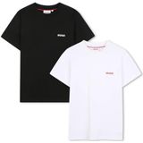 HUGO - G00573 - T-shirt - Zwart - Set van 2 - 100% Biologisch Katoen