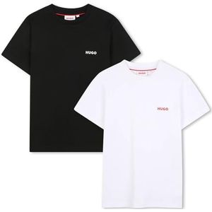 HUGO - G00573 - T-shirt - Zwart - Set van 2 - 100% Biologisch Katoen