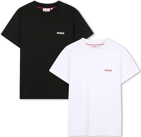 HUGO - G00573 - T-shirt - Zwart - Set van 2 - 100% Biologisch Katoen