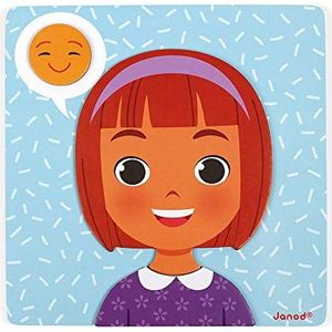 Janod Spel Magnetische Emoties - Leer emoties herkennen en uitdrukken - Geschikt voor kinderen vanaf 2 jaar - Ontdek 10 emoties