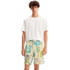 Desigual Heren Bañador_Daiquiri Board Shorts, wit, M