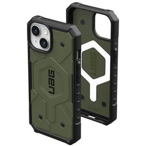 URBAN ARMOR GEAR Pathfinder Case compatibel met Apple iPhone 15 [Draadloos opladen/Magnetisch opladen compatibel, militaire standaard Drop Protection] olijf drab