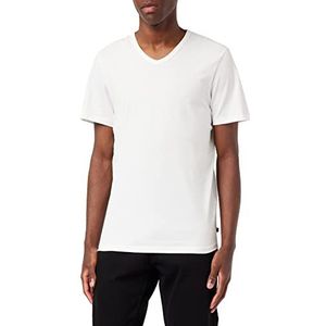 TOM TAILOR Uomini Basic T-shirt met V-hals 1030040, 20000 - White, XXL