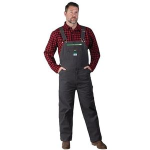 Liberty mens Duck Bib Overalls, Graphite, 42W x 32L US