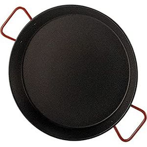 La Ideal Paella Pan, zonder stok, zwart/rood, 12 stuks