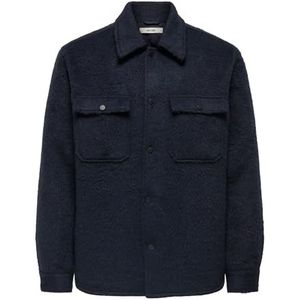 Only & Sons - GIO - Overhemdjack - Regular Fit - Geborsteld Materiaal