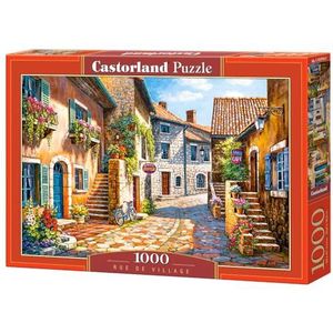 Rue de Village Puzzel (1000 stukjes) - Castorland