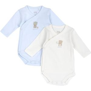 Chicco Set van twee body's met lange mouwen, uniseks, Lichtblauw, 18 Maanden