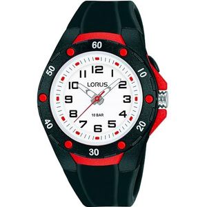 Lorus Unisex's analoog-digitale Quartz horloge met roestvrij stalen band R2377NX9, Zwart, riem