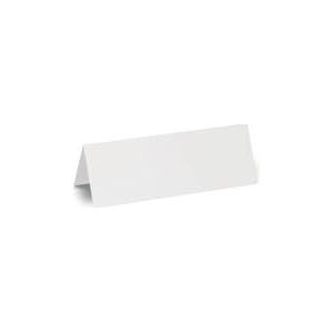 MAUL Naambordjes 21 x 7,5 cm (100 stuks) | naambordje van karton voor bureau, seminars en workshops | beschrijfbaar met balpen, marker, pen | aan beide zijden te gebruiken | wit
