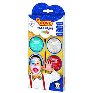 Jovi - PARTY Face Paint Kit, 8-milliliter kindergezichtsmake-up, 6 eenheden, veelkleurig + accessoires (174P)