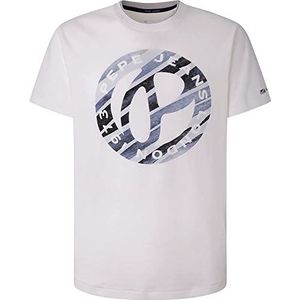 Pepe Jeans Aldo, 800WHITE, XS shirt, heren