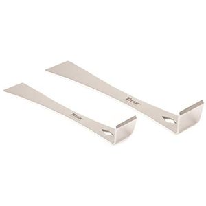 Titan 17005 2-delige roestvrijstalen wrikstangschraperset, 7-1/4 x 9/16 inch en 9-1/4 x 9/16 inch