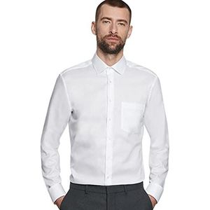 Seidensticker Zakelijk overhemd Regular Chemise, Blanc (Weiãÿ 01), 44