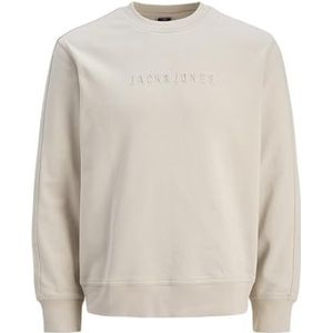 Jack & Jones Jcorecharge Mold Print Sweat Crew Neck, maanbeam, M