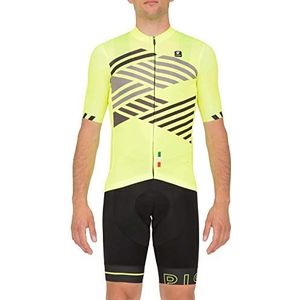 PISSEI Tempo shirt, heren, geel/grijs, XS