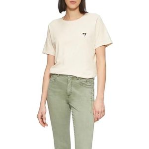 s.Oliver - Casual - T-shirt - Effen - Katoen - Motiefprint en Geborduurd Hart