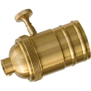 Lamphouder van messing, vintage, E27