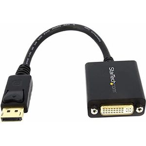 StarTech.com DisplayPort naar DVI-adapter - DP naar DVI-D video adapter/converter 1080p - DP 1.2 naar DVI-monitor/display kabel adapter dongle - vastklikkende DP stekker op DVI bus (DP2DVI2)