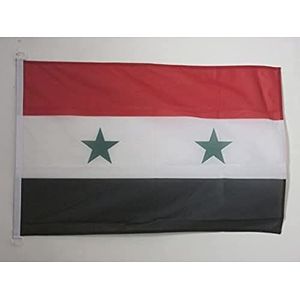 Nautische vlag Syrië 45x30cm - Syrische scheepsvlag 30 x 45 cm - AZ VLAG