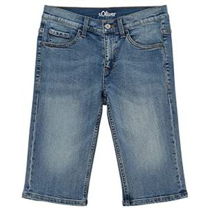 s.Oliver Junior Boy's Jeans Bermuda, Seattle Slim Fit, blauw, 176/BIG, blauw, 176 cm