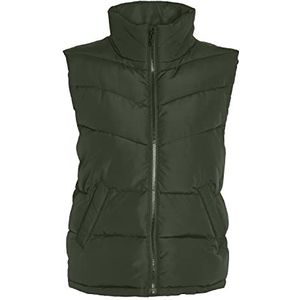 Noisy May Dames NMDALCON S/L Kort Vest NOOS Steppweste, Kombu Groen, Kombu Groen, S