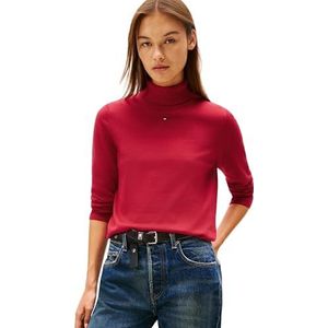 Tommy Jeans - Trui - Donkerrood - Knitwear - Col