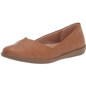 LifeStride Geruite ballerina's voor dames, nude, 37 EU