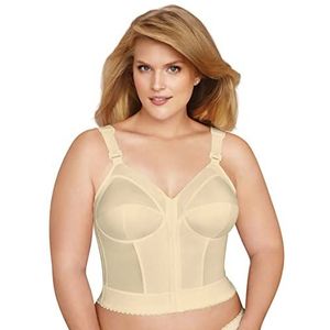 Exquisite Form Volledig vrouwen Front Close Longline BH #5107530, Beige, 100B