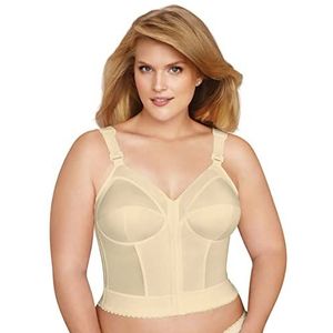 Exquisite Form Volledig vrouwen Front Close Longline BH #5107530, Beige, 110D