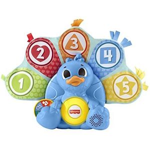 Fisher-Price Linkimals Educatief Speelgoed voor Baby en Peuter met Interactieve Lichtjes en Muziek, Tellen en Kleuren Pauw Nederlandse versie​ HNN79