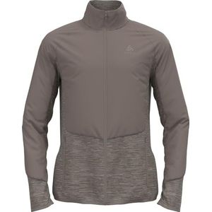 Odlo - Run Easy Warm - Lange Mouwen Jas - Beige - Hybride voor Hardlopers