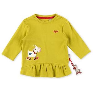 Sigikid Baby-meisjes shirt met lange mouwen van biologisch katoen, geel/longshirt, 74