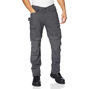 Pantalon de travail cargo Carhartt Steel Rugged Flex à coupe décontractée à double devant avec poches multiples, homme, gris, W34/L28