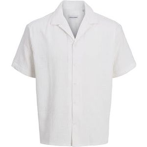 JJEMATTEO Resort Shirt SS SN, wit, XS