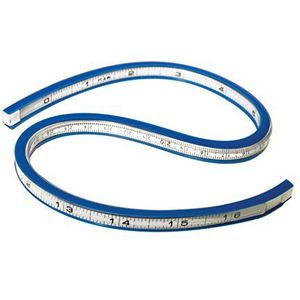 Westcott TC-385 Flexibele Curve Ruler, 40 cm, wit/blauw