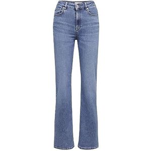 SELECTED FEMME Dames High Waist Jeans Mid-Wash, blauw (medium blue denim), 26W x 32L