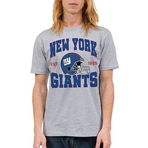 Junk Food Clothing x NFL - New York Giants - Team Helmet - Unisex Adult Short Sleeve Fan T-Shirt for Men and Women - Size X-Large