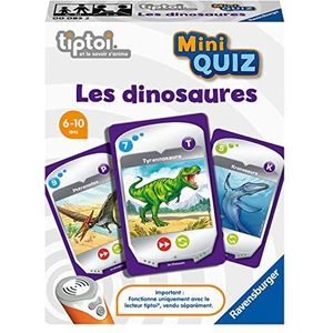 Ravensburger - Tiptoi® Mini Quiz interactief spel - dinosaurussen - educatieve elektronische spelletjes zonder scherm in het Frans - Kinderen vanaf 6 jaar - 00 085
