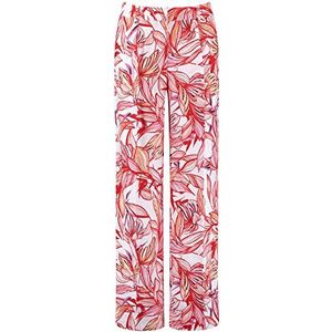 GERRY WEBER Edition Dames 822039-66264 broek, lila/roze/rood/oranje print, 40R, lila/roze/rood/oranje opdruk, 40