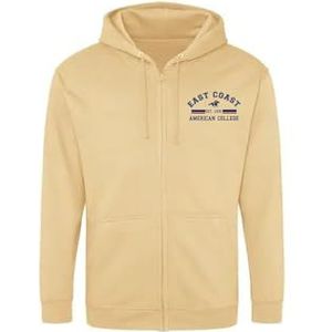 AMERICAN COLLEGE USA Sweatshirt met print, warme kleding, uniseks, kinderen, jongens en meisjes, casual, model ACSZW2, beige, 14 jaar, Beige, 14 ans