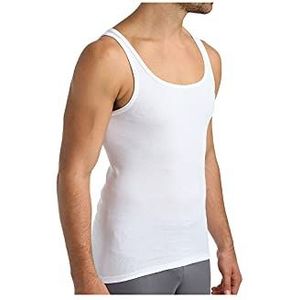 Calida Athletic Shirt Twisted Cotton Onderhemd voor heren, Wit (Weiss 001), M