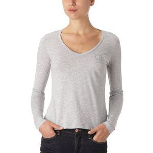 Calvin Klein Jeans Dames shirt met lange mouwen CWP50QJ7X00, grijs (M91), 34