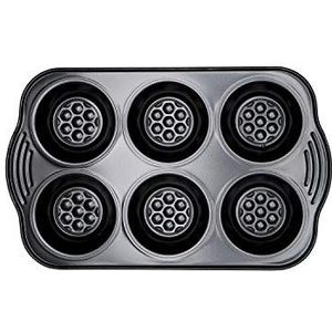 Prestige 48227 Aerolift 6 Cup Muffin Tin, Koolstofstaal