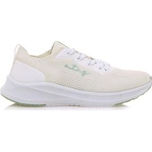 MTNG - SOMO 60490 - Damessneakers - Wit - Textiel - Vetersluiting