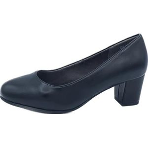 Jana Softline 8-22469-41 Comfortabele extra brede comfortabele schoen klassieke alledaagse schoenen zakelijke eenvoudige pumps, zwart, 41 EU Breed