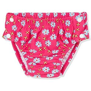 Playshoes Babymeisjes UV-bescherming luierbroek bloemen om te knopen zwemluier, roze (pink 18), 86/92 cm
