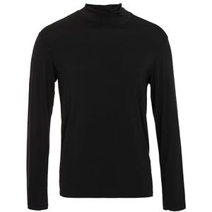 Emporio Armani - Turtleneck - Zwart - Heren - Wol met Logo