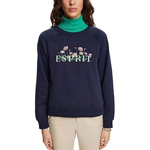 ESPRIT Dames 023EE1J306 sweatshirt, 400/NAVY, S, 400/marineblauw, S