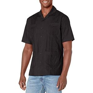 Cubavera Overhemd voor heren, Zwart, XL